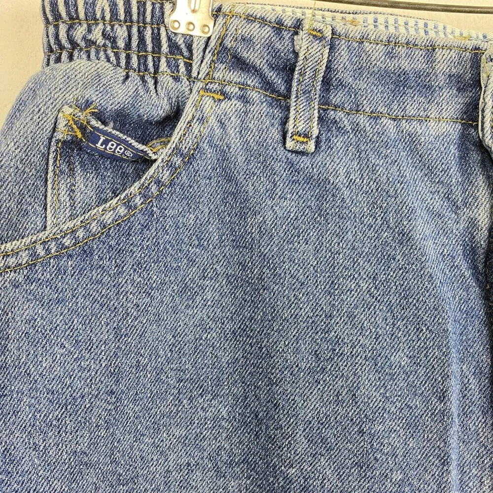 Vintage 90s Womens Lee Jeans Size 16 Straight Leg High Rise Mom Boyfriend Baggy